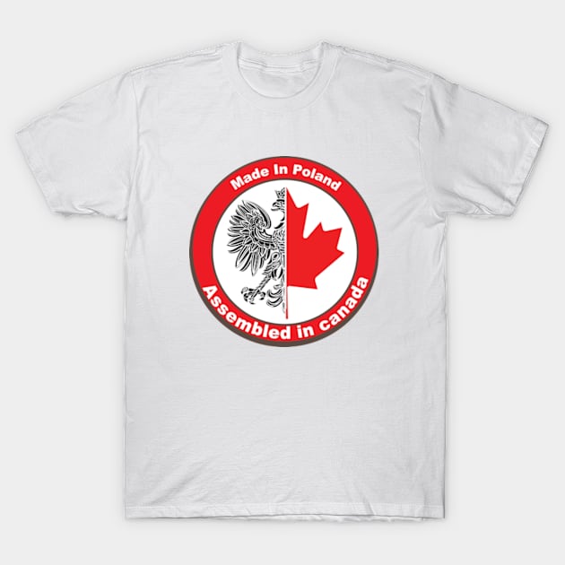 Polish Canadian Proud Polska T-Shirt by Estudio3e